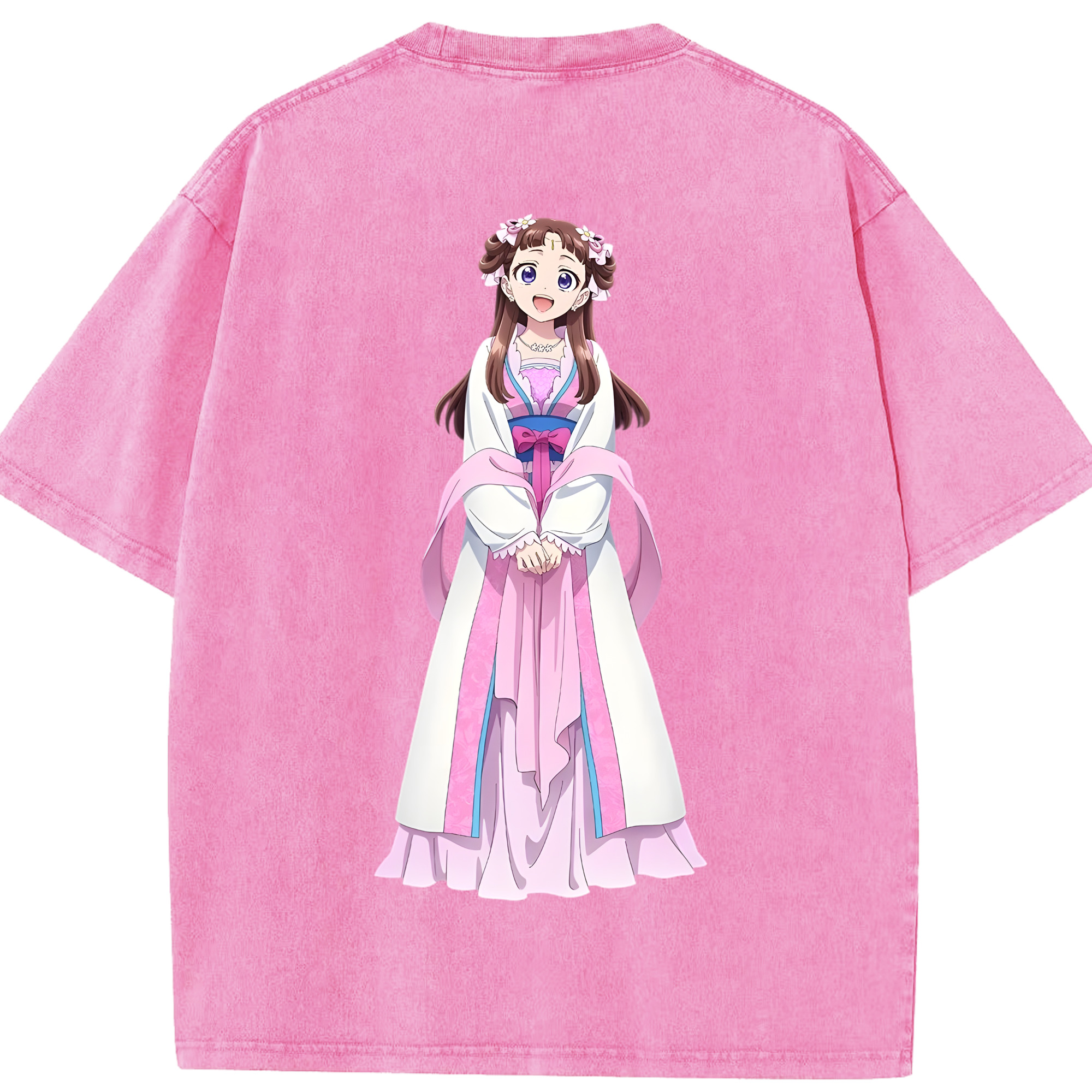 （画像用） 薬屋のひとりごと The Apothecary Diaries 綿100% ヴィンテージ風 半袖Tシャツ（背面プリント）